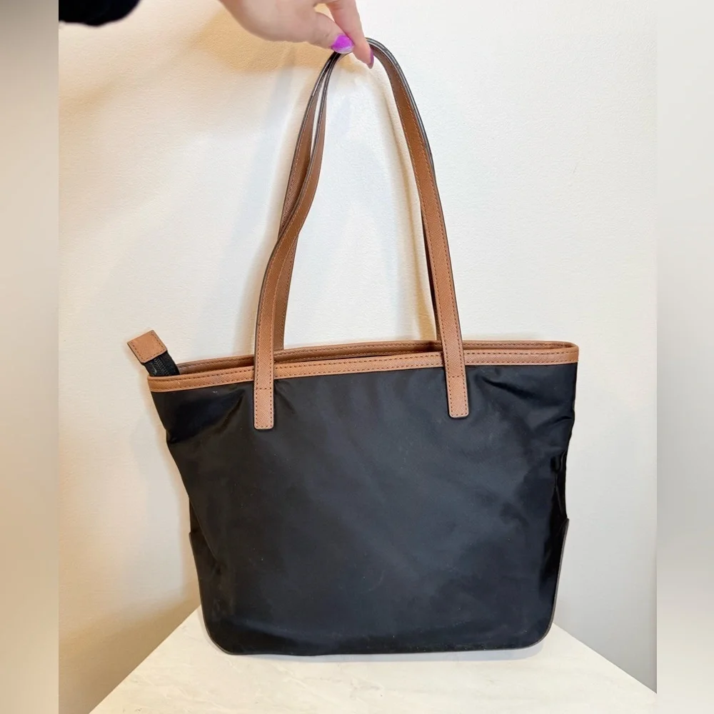 🔥Michael Kors Classic Black and Tan Tote Bag EUC🔥